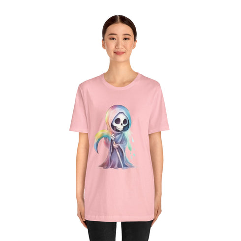 Cute Colorful Reaper - Short Sleeve Tee